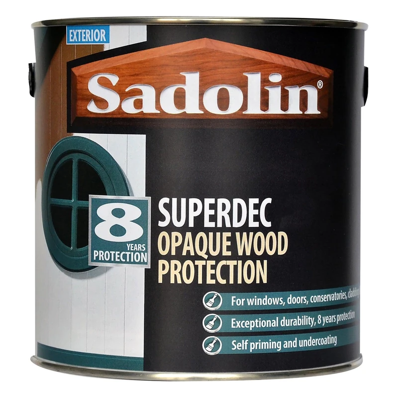 Sadolin Superdec Opaque Wood Protection 5 litre - Black Gloss
