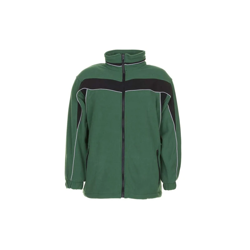 Planam 2565040 Size X-Small "Plaline" Fleece-Jacket - Green/Black