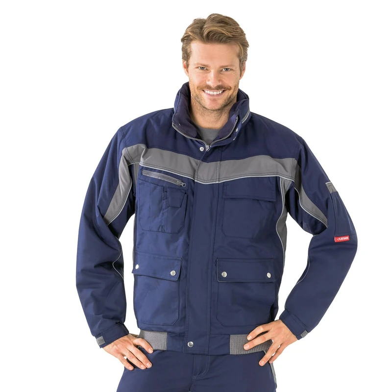 Planam Size XXXL Men's Plaline Winter Blouson Navy Zinc Model 2592