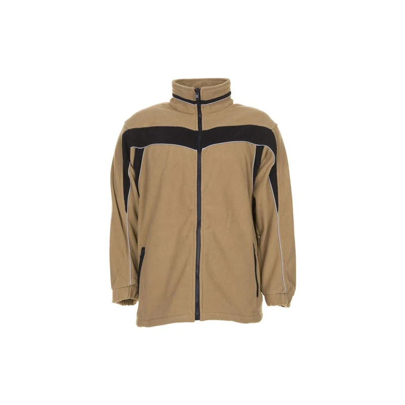 Planam 2564052 Size Large "Plaline" Fleece-Jacket - Sable/Black - Image 1