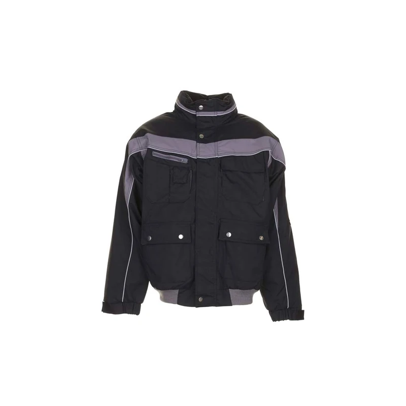 Planam 2590052 Size Large "Plaline" Winter Blouson - Black/Zinc