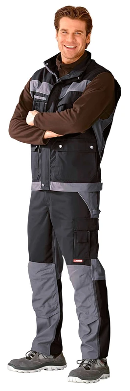 Planam 2580056 Size X-Large "Plaline" Winter Vest - Black/Zinc