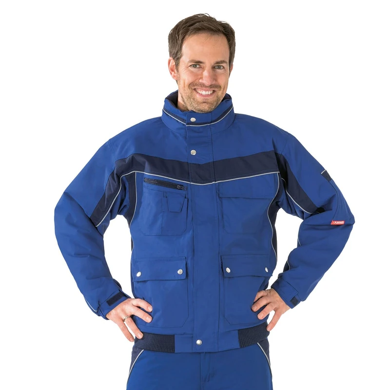 Planam Size M Men's Plaline Winter Blouson Cornflower Blue Navy Model 2591