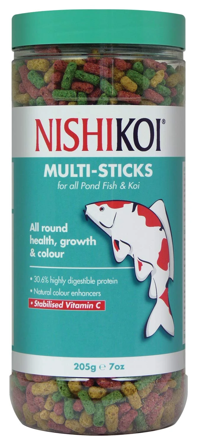 Nishikoi Multi-Sticks Complete Food for Koi and Pond Fish - 205g