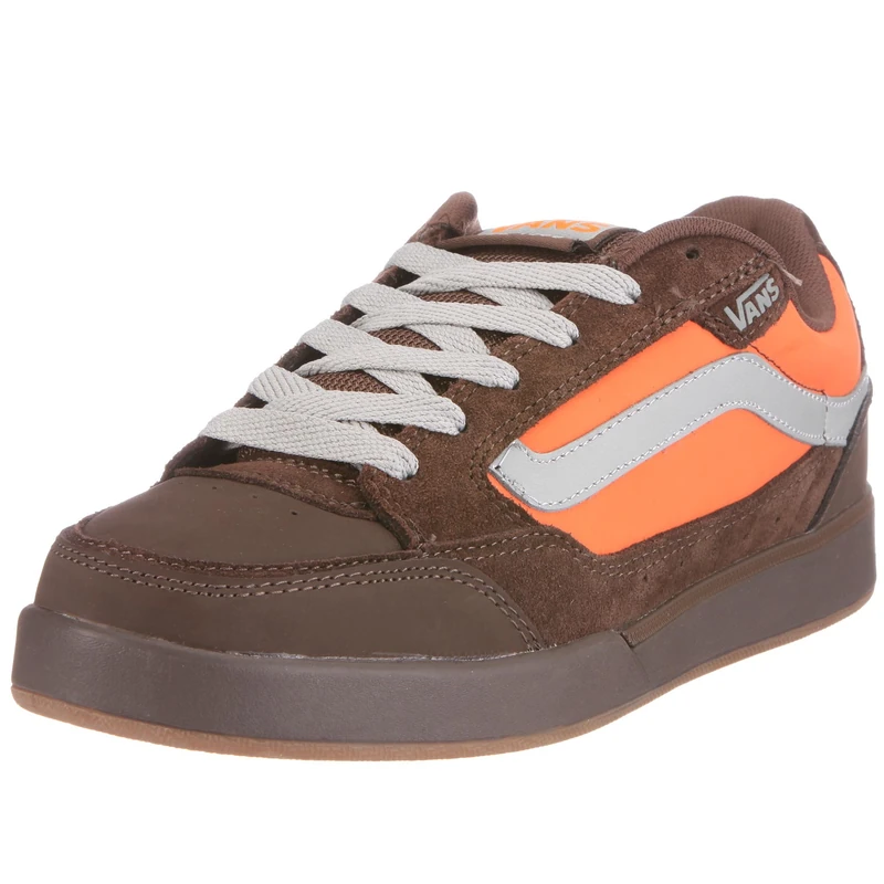 Vans Men's Giniss Shoes, Brown/Orange, 40.5 EU