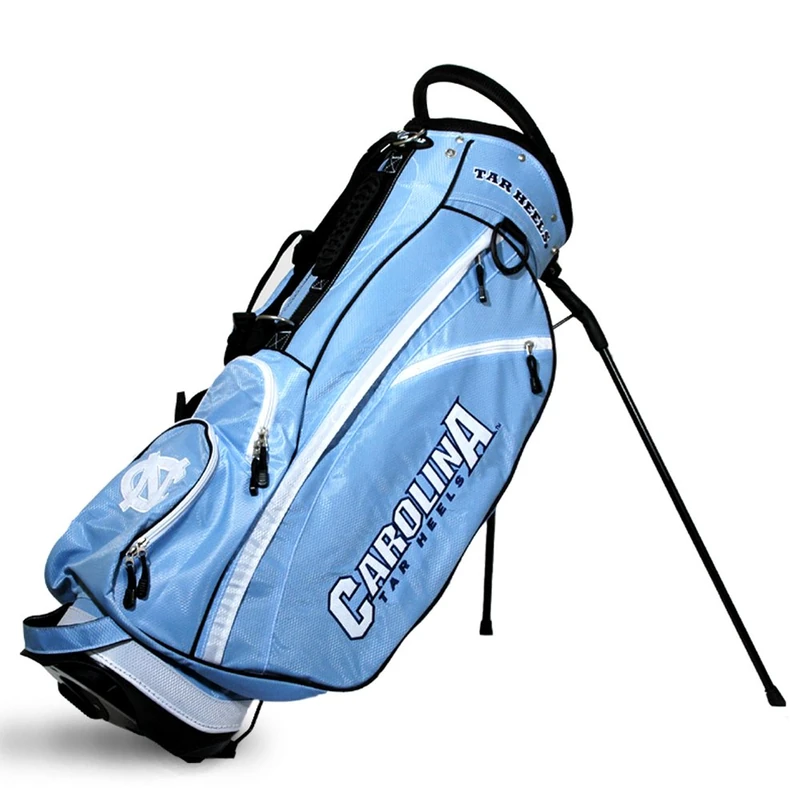 Team Golf NCAA North Carolina Tar Heels Fairway Golf Stand Bag, Lightweight, 14-way Top, Spring Action Stand, Insulated Cooler Pocket, Padded Strap, Umbrella Holder & Removable Rain Hood