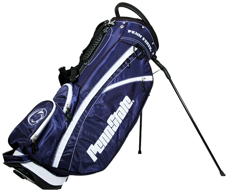 Team Golf NCAA Penn State Nittany Lions Fairway Golf Stand Bag, Lightweight, 14-way Top, Spring Action Stand, Insulated Cooler Pocket, Padded Strap, Umbrella Holder & Removable Rain Hood