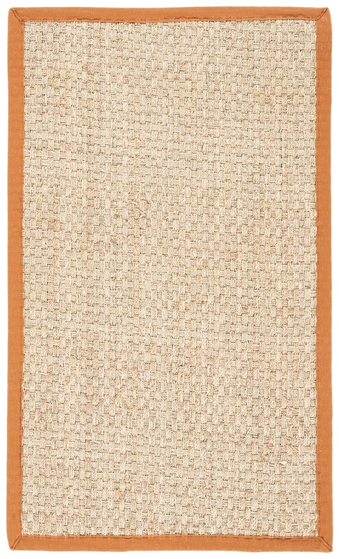 Safavieh Natural Fiber Indoor Woven Rectangle Area Rug, Natural Fiber Collection, NF114, in Natural / Brown, 91 X 152 cm for Living Room, Bedroom or Any Indoor Space