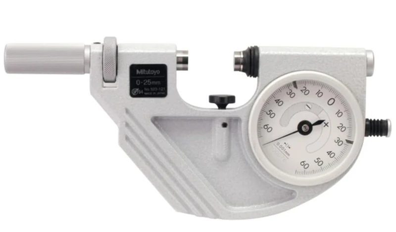Mitutoyo 523-121 Dial Snap Gauge, 0 mm-25 mm Range