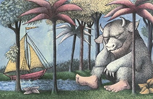 Maurice Sendak "Where the Wild Things are Canvas Print, Multi-Colour, 60 x 80 cm