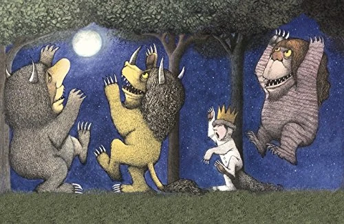 Maurice Sendak "Let the Wild Rumpus Start I Canvas Print, Multi-Colour, 60 x 80 cm