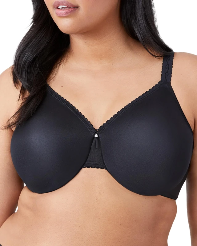 Wacoal Women's Full Figure Simple Shaping Minimizer Bra, Opaque, Black, 34C