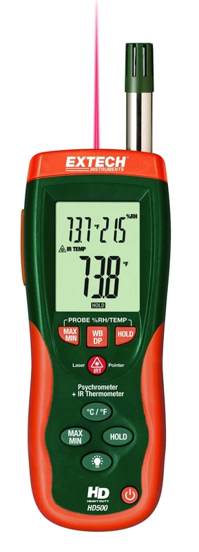 Extech HD500 - Psychrometer with 30:1 Infrared Thermometer