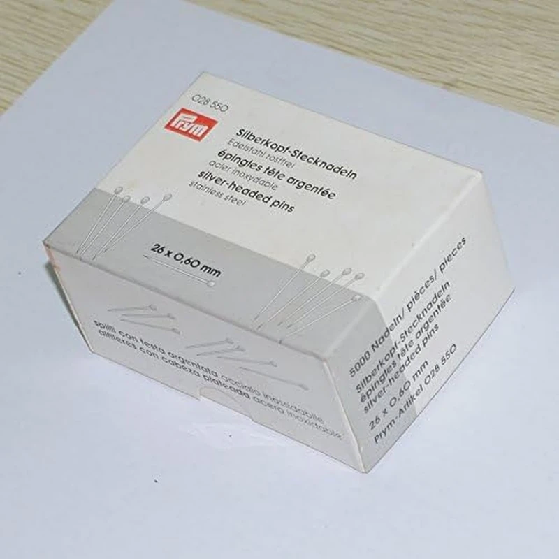 Prym Head Pins, Stainless Steel, Silver, 26 x 0,6mm