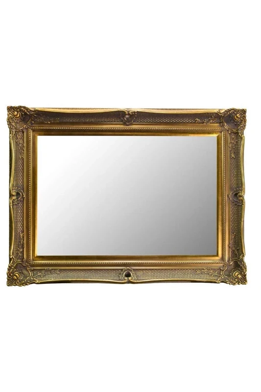 FRAMES BY POST Shabby Chic Mirrors FABULOUS GOLD Victorian Antique Style Overmantle/Wall Mirror Deep Ornate Frame complete Premium Quality Pilkington's Glass - Extra Large Size: 36 inches x 48 inches (92cm x 122cm),889693160-3