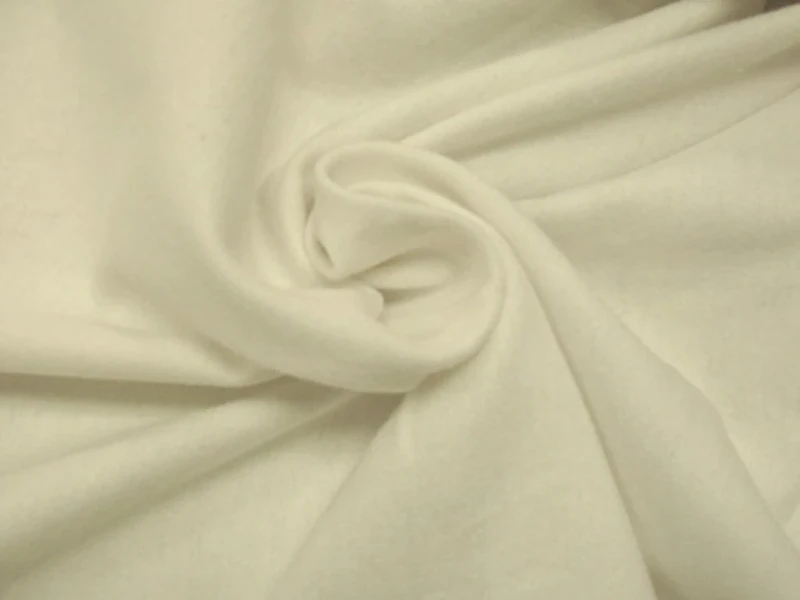 James Thompson Double, Napped Flannel 45 inches Wide 100% Cotton D/R, White