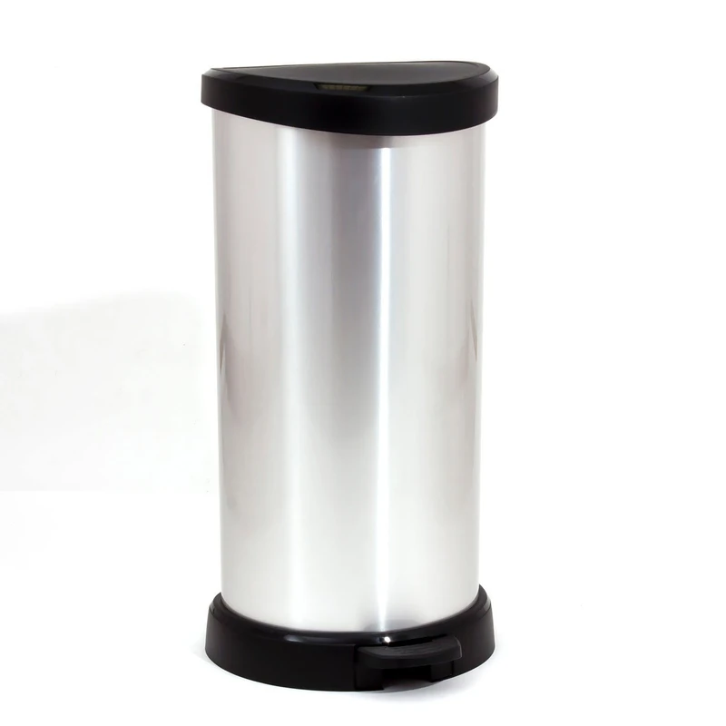 Curver - 181125 - Metal Effect - Pedal Bin - 40 L - Metal