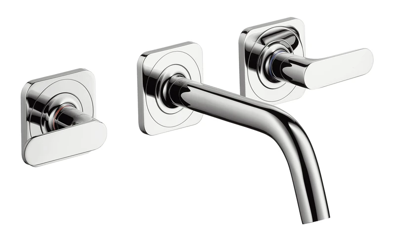 Hansgrohe Citterio M Colour Set with Spout 166 mm for 3-Hole Wash Basin Mixer Tap with Chrome Finish 34313000