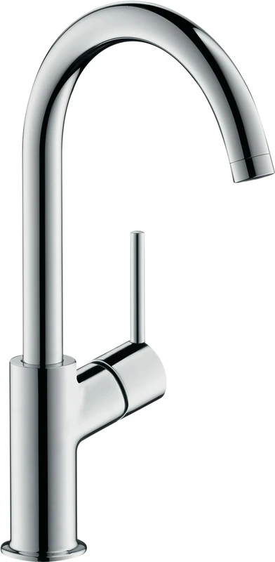 hansgrohe Talis basin mixer tap 210 with push open waste and 120° swivel range, chrome 32082000