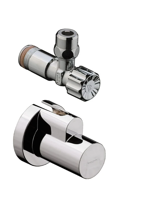 Hansgrohe Angle Valve with Compression Fitting Diameter 10 mm and Schiber NC, 13954820 - Image 1