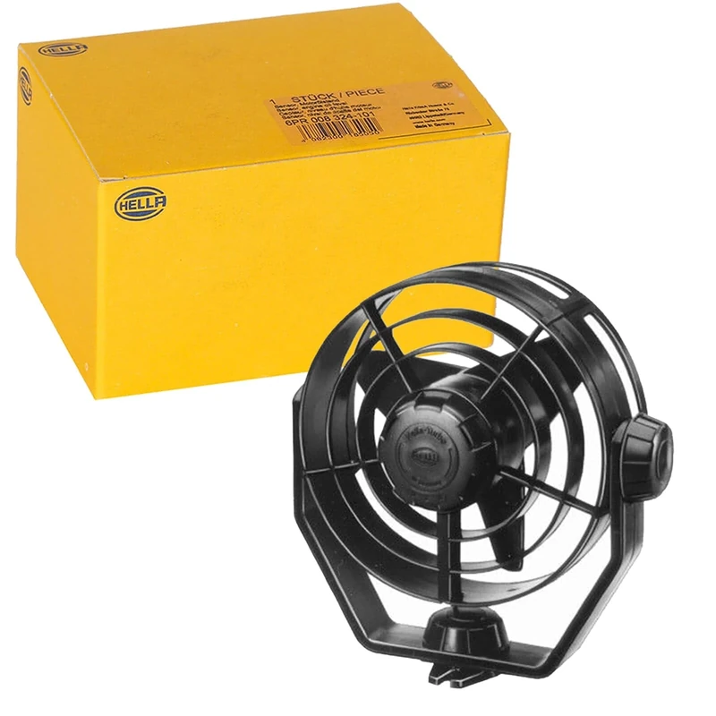 HELLA 8EV 003 361-011 Fan - Turbo - 24V - 6.5W - Black - Cable: 1400mm