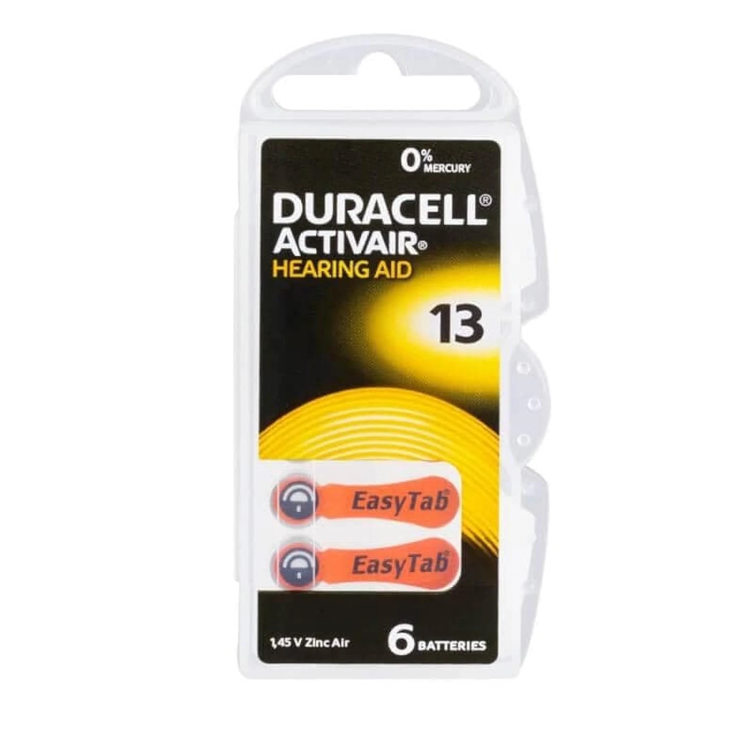 Duracell Size 13 Hearing Aid Battery (10 packs of six cells)