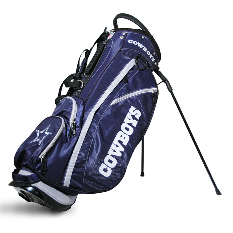 Team Golf NFL Fairway Golf Stand Bag, Lightweight, 14-way Top, Spring Action Stand, Insulated Cooler Pocket, Padded Strap, Umbrella Holder & Removable Rain Hood