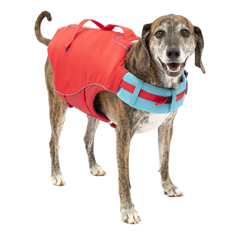 Kurgo Surf N Turf(TM) Dog Life Jacket, Red, Large