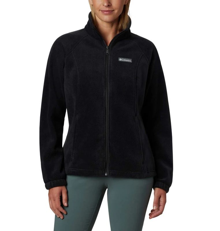 Columbia Women's Benton Springs Full Zip Fleece Jacket, Black, 2X