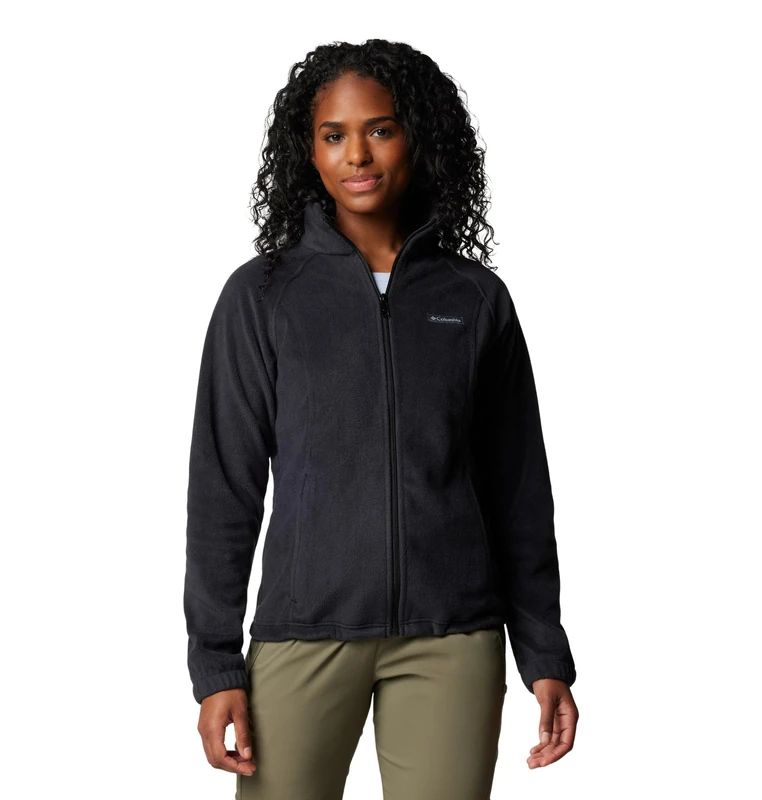 Columbia Women's Benton Springs Full Zip Fleece Jacket, Black, 1x