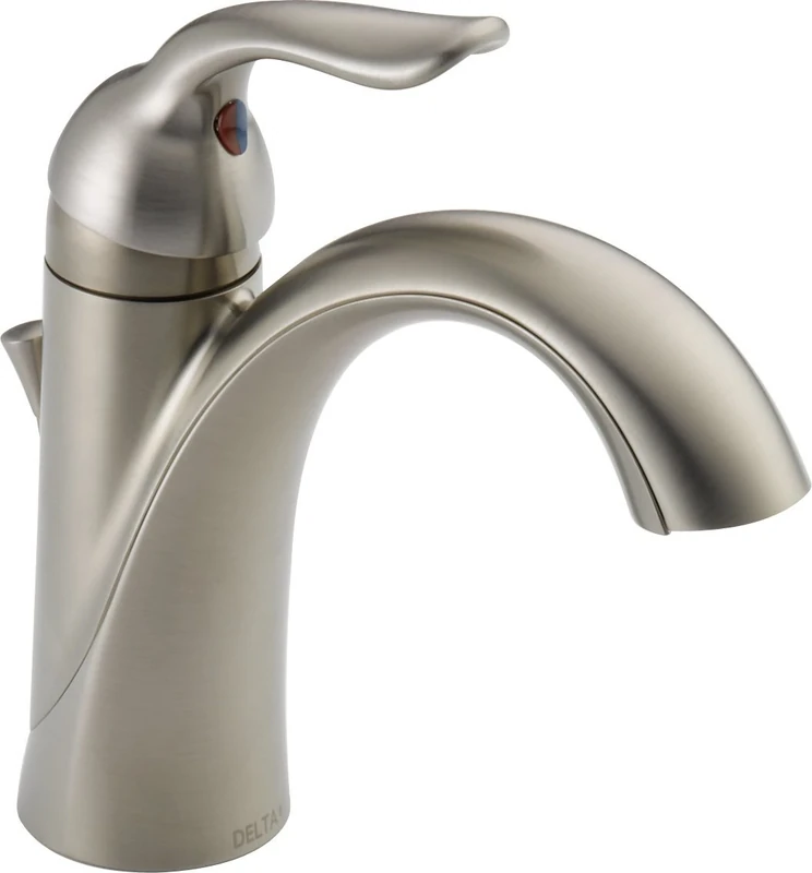 Delta 538-SSMPU-DST Lahara Single Handle Centerset Bathroom Faucet, Stainless