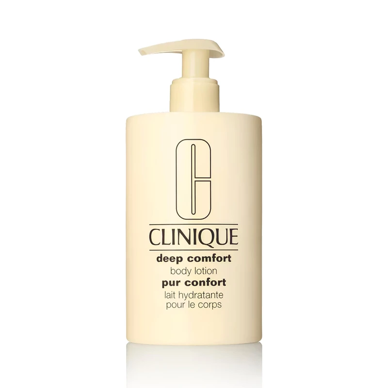 Clinique Deep Comfort Body Lotion With Pump, Lightweight Moisturiser Relieves Dry, Flaky Skin With Panthenol