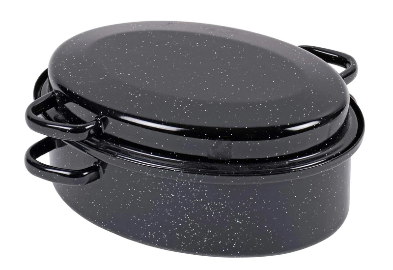 Gansbräter 42cm,schwarz-weiß gesprenkelt