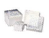 Nalgene 5025-0505 Polycarbonate CryoBox Vial Rack, 76mm Length x 76mm Width x 52mm Height, 5 x 5 Array, 25 Place (Pack of 8)