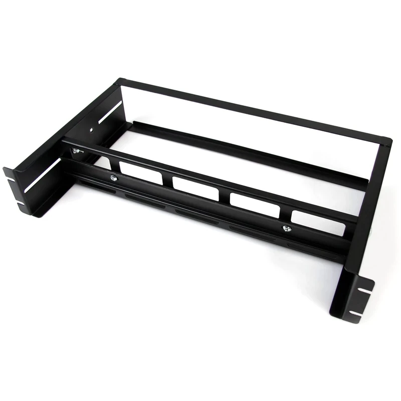 StarTech.com 2U DIN Rail Kit for Standard 19" Rack - Adjustable Depth Rackmount DIN Rail with Top Hat, Mini, G Rails, 27lbs/12.5kg Weight Capacity (ADJDINKIT)