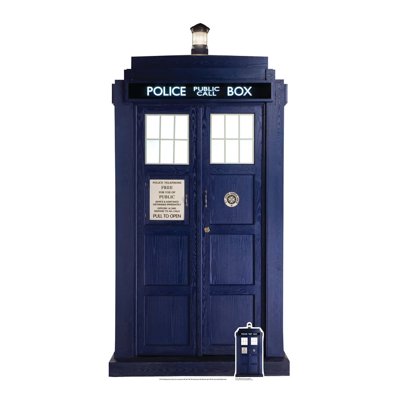 Star Cutouts SC195 TARDIS Large 2/3 Size Doctor Who Cardboard Cutout Ideal for Doctor Who Fans, Parties, Collectors and Events