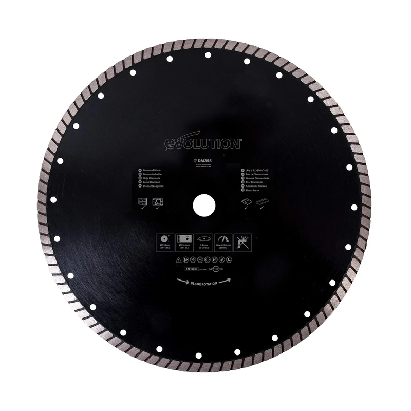 Evolution Power Tools RAGEBLADE355DIAMOND Diamond Blade, 355 mm