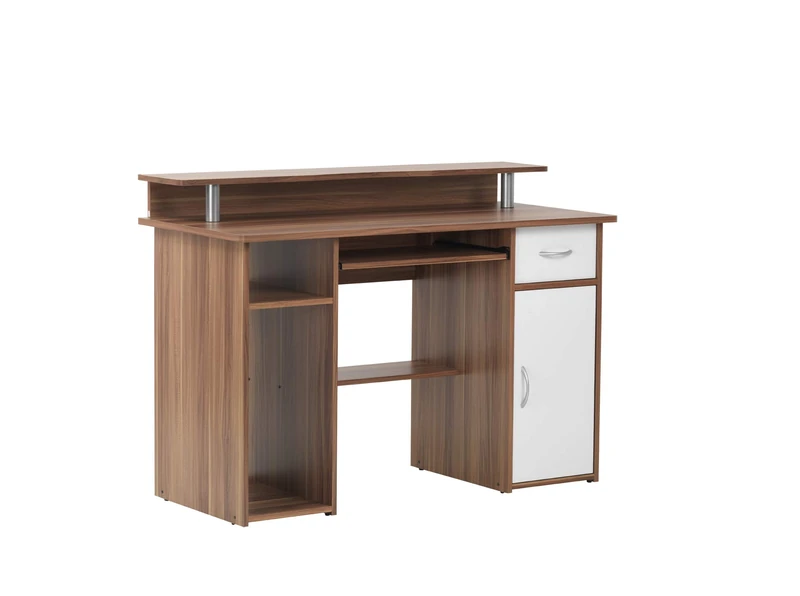 Alphason,AW12362-W,Albany French Walnut effect work centre,Walnut,870x1000x470mm - Image 1