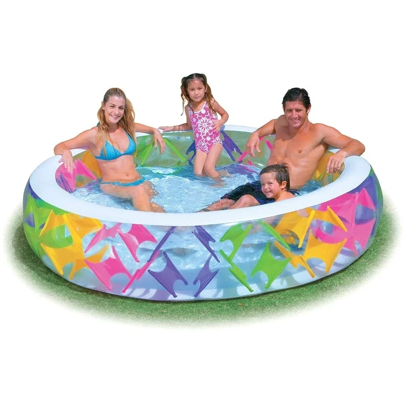 Intex - Pinwheel Swimming Pool, Multicoloured, 3.INT56494