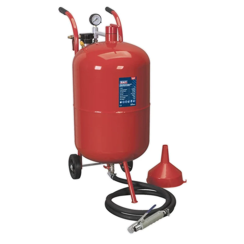 Sealey Sb998 Shot Blaster With Water Trap And Wheels 75Ltr