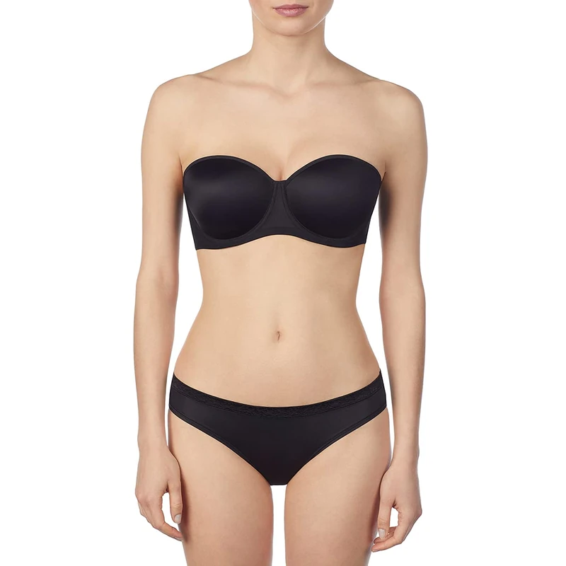 Le Mystère Women's Soiree Strapless Bra Everyday, Opaque, Black, 32E
