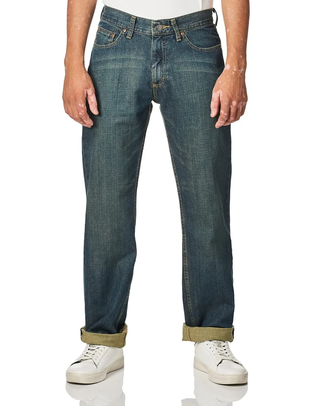 Lee Men's Premium Select Relaxed-Fit Straight-Leg Jean, Round Midnight, 32W x 34L