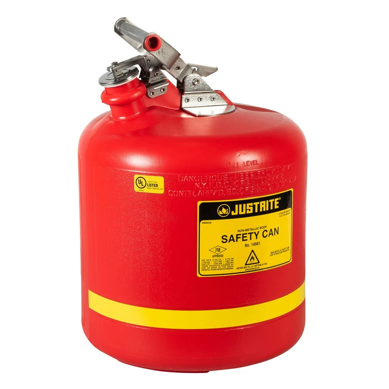 Justrite D23017 14561 Safety Can, Non-Met, Type I, 5 gal