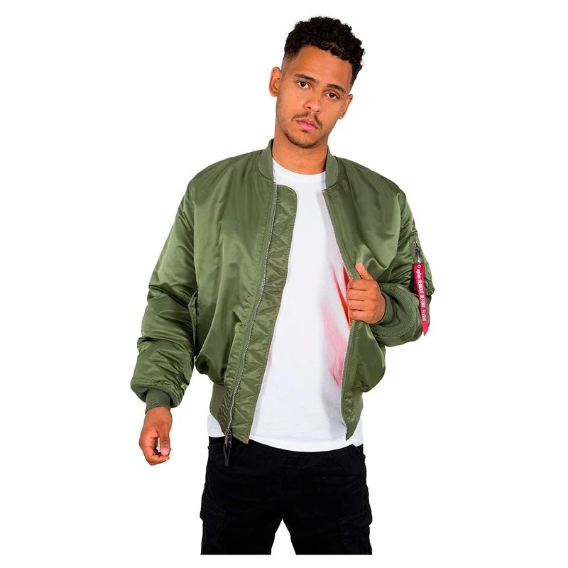 Alpha Industries Men's MA-1 Bomber Jacket Coat, Sage-Green, 3XL