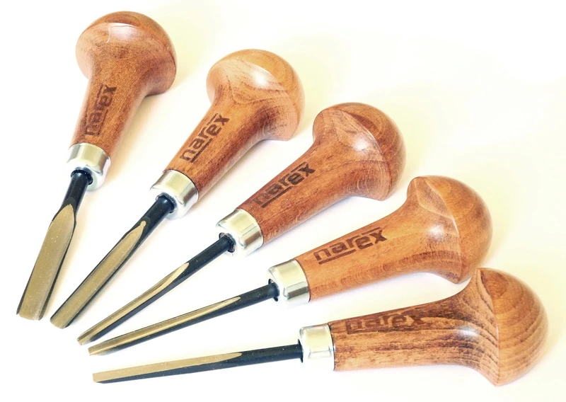 Narex Palm Carving Chisel Set, Set of 5 pcs