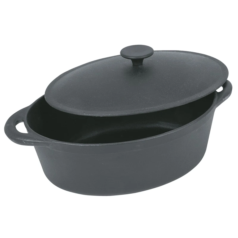 Tradifonte 501509 Roasting Dish oval 4 l (501509), Black