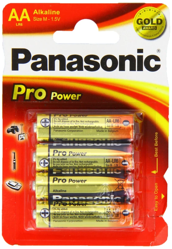 Connect 30653 Panasonic Pro Power AA Battery 4pc x 12 - Image 1