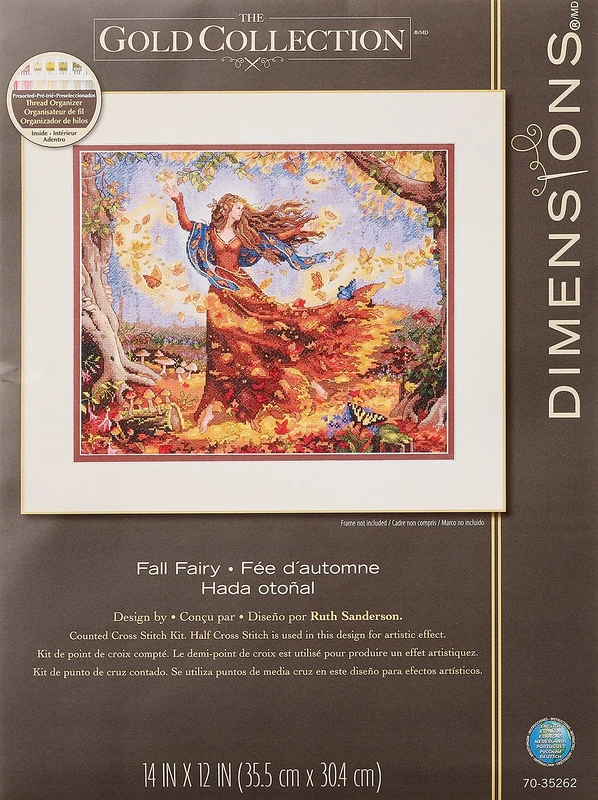 Dimensions D70-35262, Fall Fairy, Gold, 36 x 30 cm