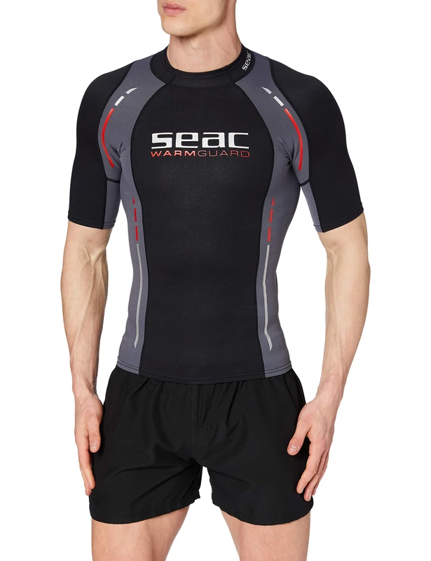 SEAC Men's Short Warm Guard - Black, Medium