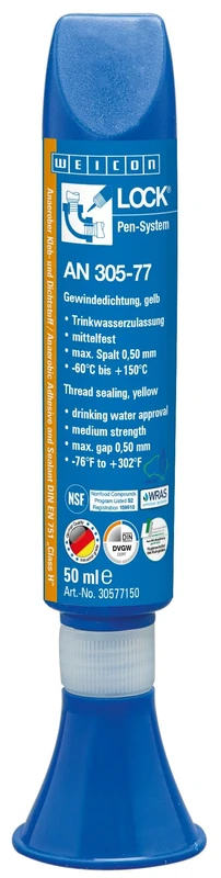 WEICONLOCK® AN 305-77 50 ml thread sealant | DVGW and drinking water approval - Image 1